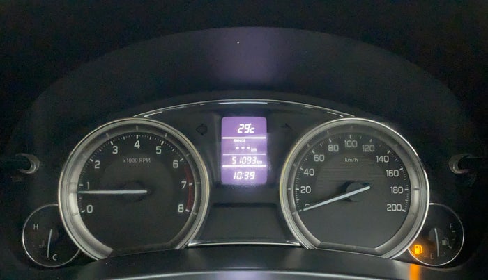 2015 Maruti Ciaz ZXI, Petrol, Manual, 51,093 km, Odometer Image