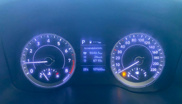 2020 Hyundai VENUE SX PLUS 1.0 TURBO DCT, Petrol, Automatic, 1,07,678 km, Odometer Image