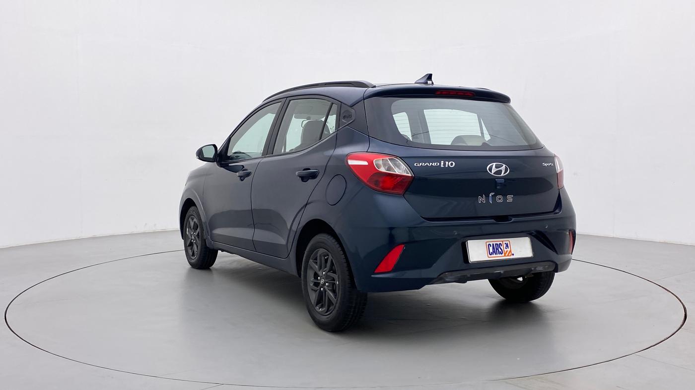 2020 Hyundai GRAND I10 NIOS SPORTZ PETROL, Petrol, Manual, 55,621 km, Left Back Diagonal