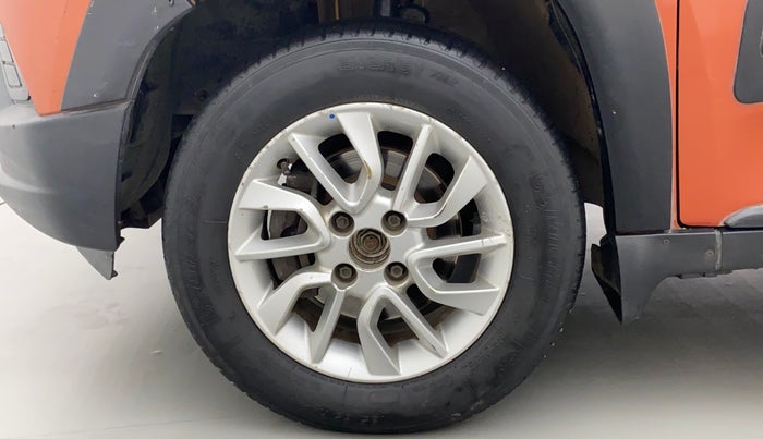 2017 Mahindra Kuv100 K6 PLUS D 6 STR, Diesel, Manual, 1,23,152 km, Left Front Wheel