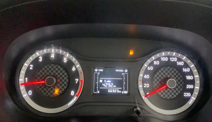 2022 Hyundai AURA S 1.2 CNG, CNG, Manual, 66,968 km, Odometer Image