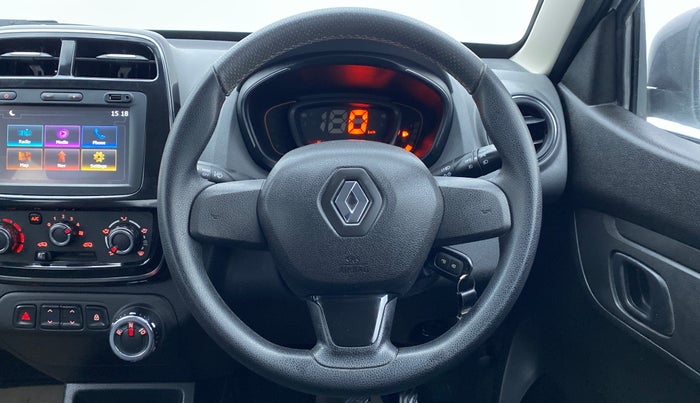 2017 Renault Kwid RXT 1.0 EASY-R AT OPTION, Petrol, Automatic, 9,601 km, Steering Wheel Close Up