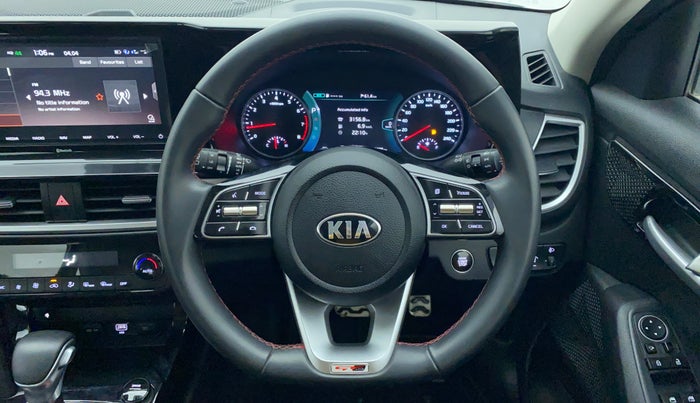 2020 KIA SELTOS GTX 1.4 GDI AT PETROL, Petrol, Automatic, 13,689 km, Steering Wheel Close Up