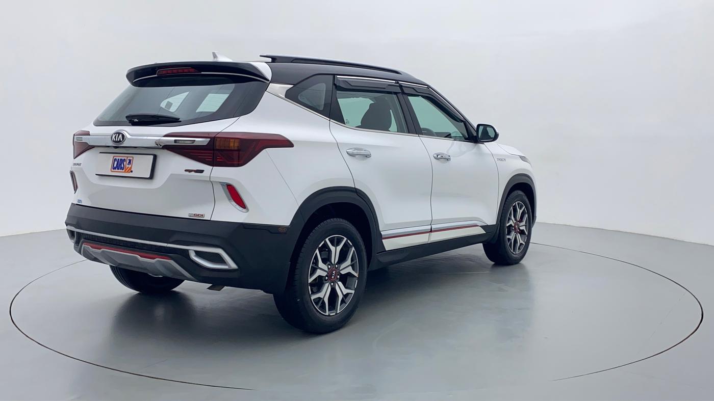 2020 KIA SELTOS GTX 1.4 GDI AT PETROL, Petrol, Automatic, 13,689 km, Right Back Diagonal