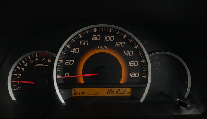 2013 Maruti Wagon R 1.0 VXI, Petrol, Manual, 86,298 km, Odometer Image