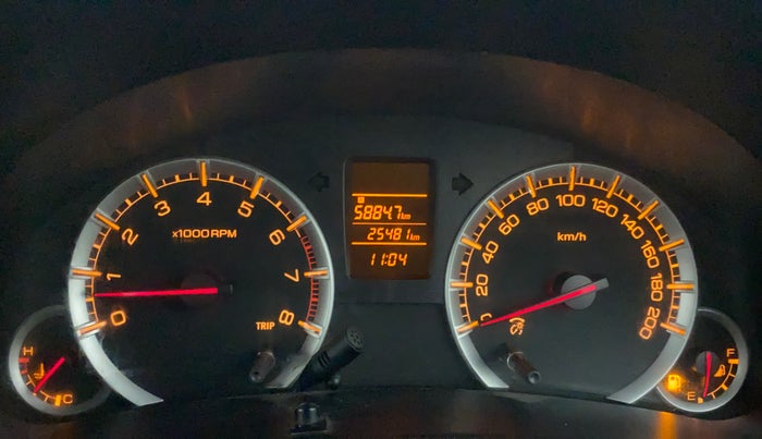 2013 Maruti Swift VXI, Petrol, Manual, 25,481 km, Odometer Image