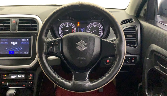 2021 Maruti Vitara Brezza VXI AT SHVS, Petrol, Automatic, 74,106 km, Steering Wheel Close Up