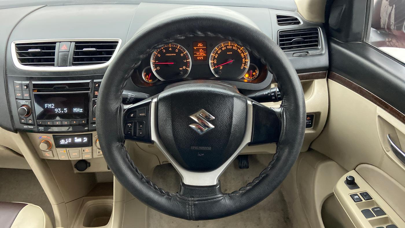 2012 Maruti Swift Dzire ZXI, Petrol, Manual, 44,865 km, Steering Wheel Close Up