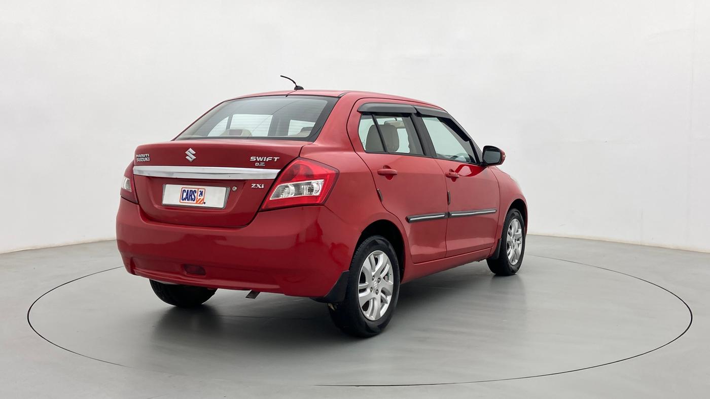 2012 Maruti Swift Dzire ZXI, Petrol, Manual, 44,865 km, Right Back Diagonal