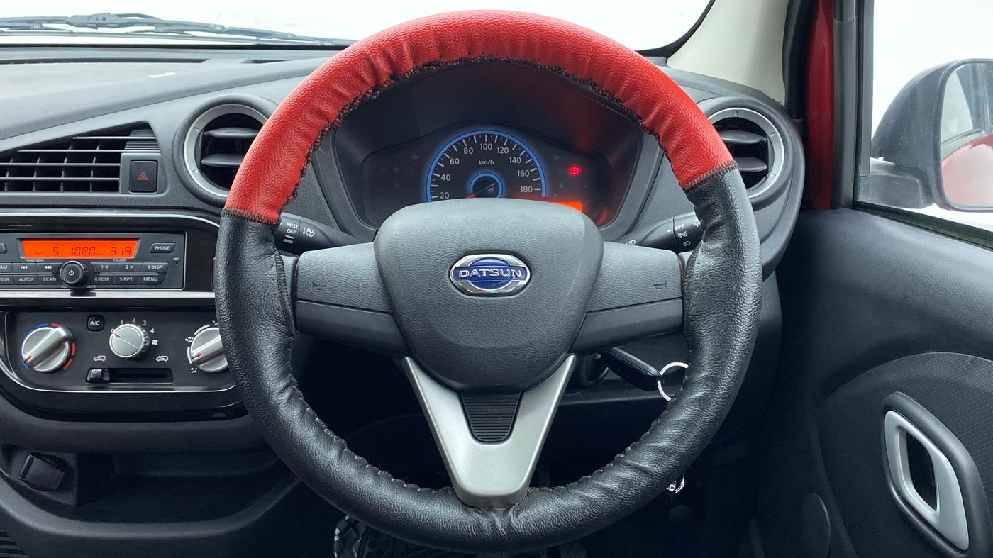2019 Datsun Redi Go T (O), Petrol, Manual, 8,680 km, Steering Wheel Close Up