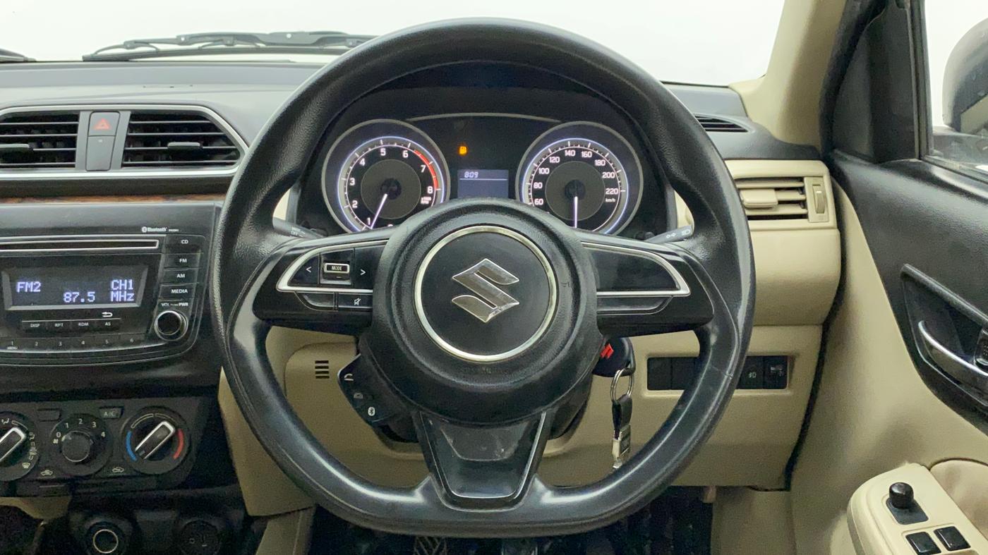 2017 Maruti Dzire VXI, Petrol, Manual, 96,392 km, Steering Wheel Close Up