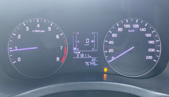 2016 Hyundai Creta SX PLUS 1.6 PETROL, Petrol, Manual, 75,687 km, Odometer Image