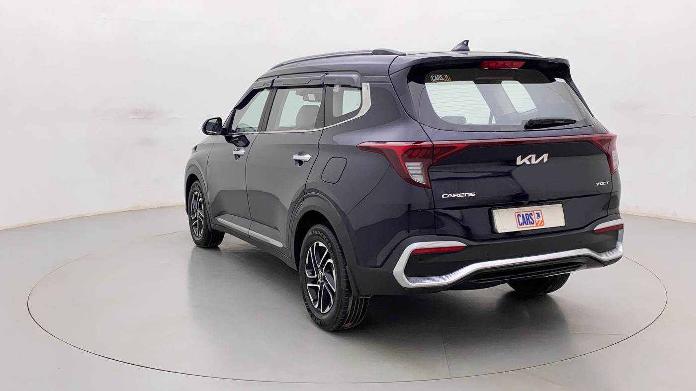 2022 KIA CARENS LUXURY PLUS 1.4 PETROL DCT 6 STR, Petrol, Automatic, 22,767 km, Left Back Diagonal