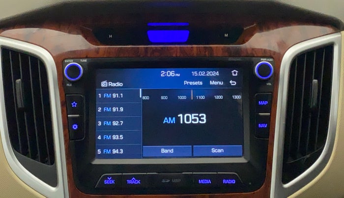 2018 Hyundai Creta SX AT 1.6 PETROL, Petrol, Automatic, 19,889 km, Infotainment System