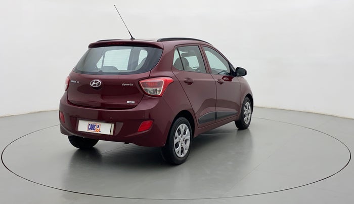2015 Hyundai Grand i10 SPORTZ 1.2 KAPPA VTVT, Petrol, Manual, 45,899 km, Right Back Diagonal