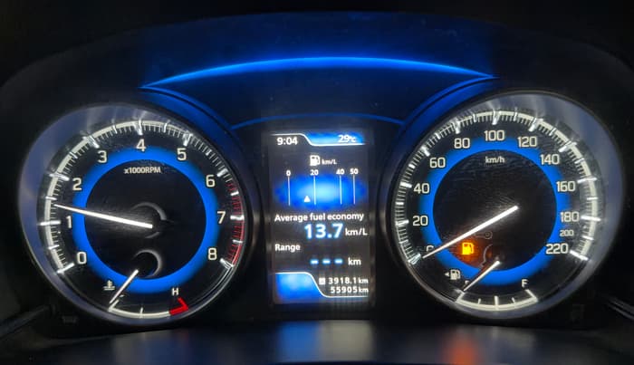 2021 Toyota Glanza G, Petrol, Manual, 55,830 km, Odometer Image