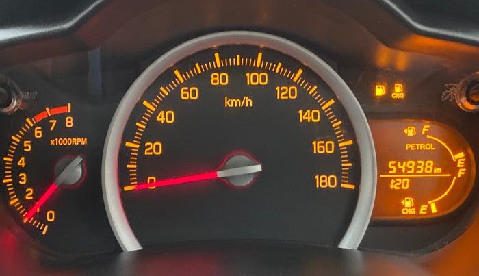 2019 Maruti Celerio VXI CNG D, CNG, Manual, 55,155 km, Odometer Image