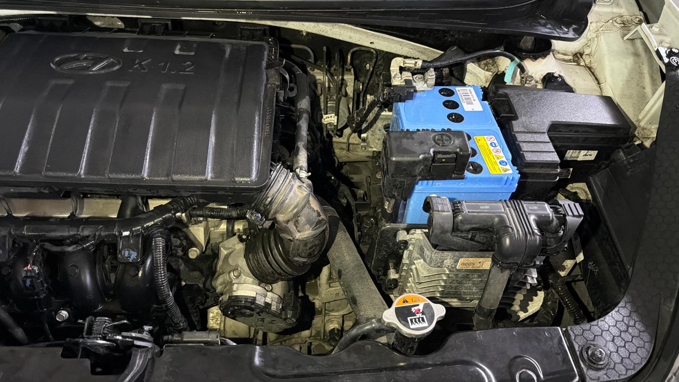 2023 Hyundai AURA SX PLUS 1.2 AMT, Petrol, Automatic, 14,929 km, Engine View - Left
