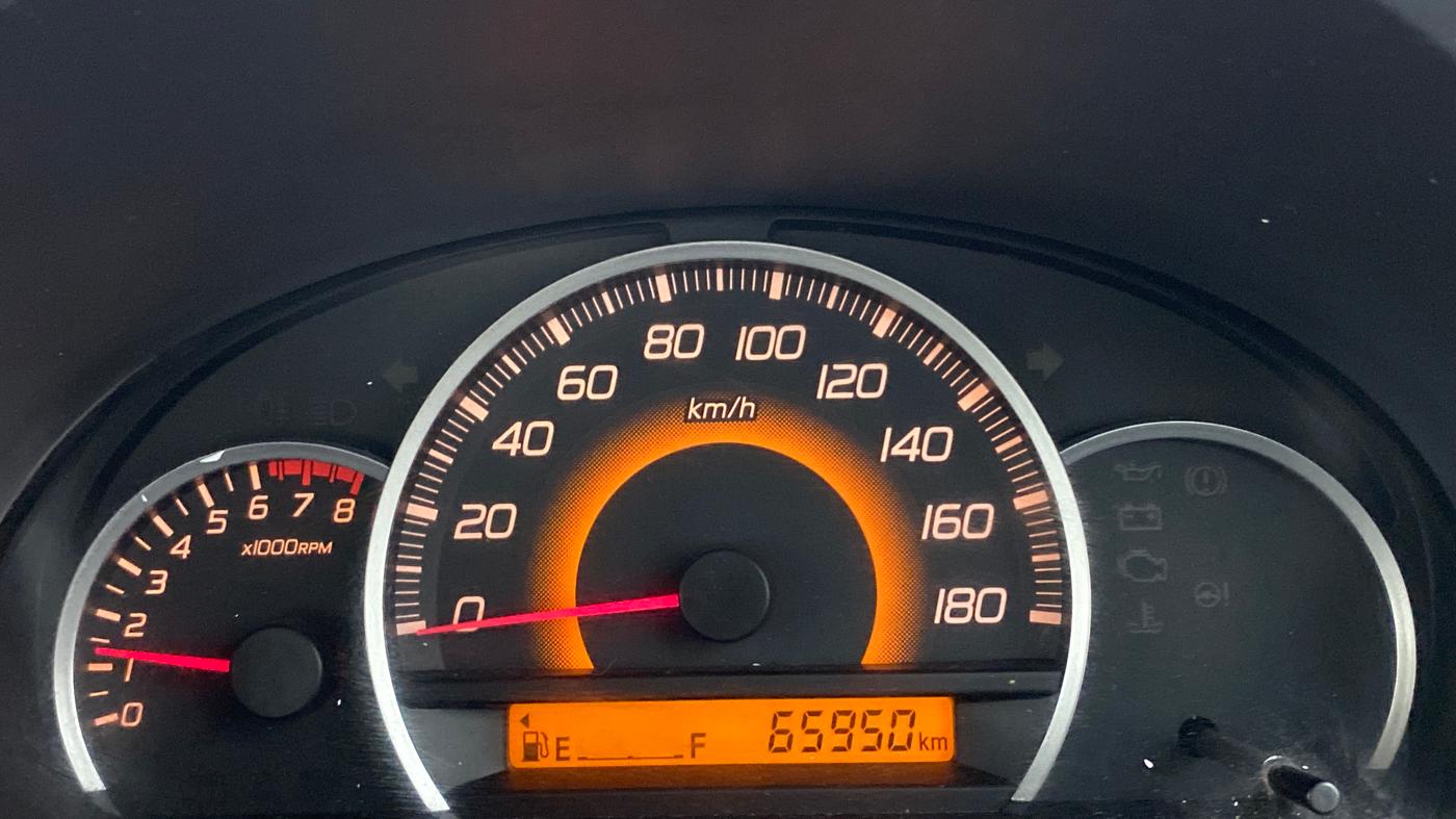 2012 Maruti Wagon R 1.0 VXI, Petrol, Manual, 66,001 km, Odometer Image