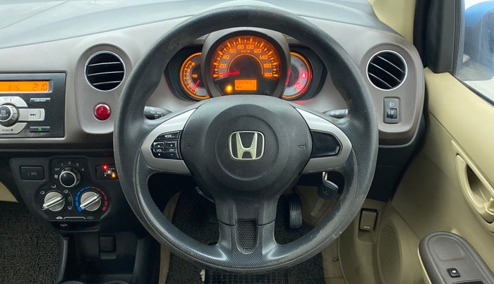 2012 Honda Brio S MT, CNG, Manual, Steering Wheel Close Up