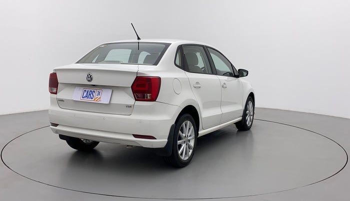 2018 Volkswagen Ameo HIGHLINE PLUS 1.5L AT 16 ALLOY, Diesel, Automatic, 43,055 km, Right Back Diagonal