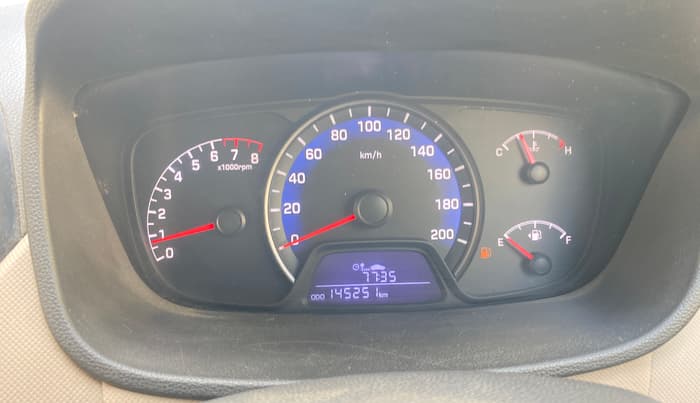 2015 Hyundai Xcent S 1.2, Petrol, Manual, 1,45,243 km, Odometer Image