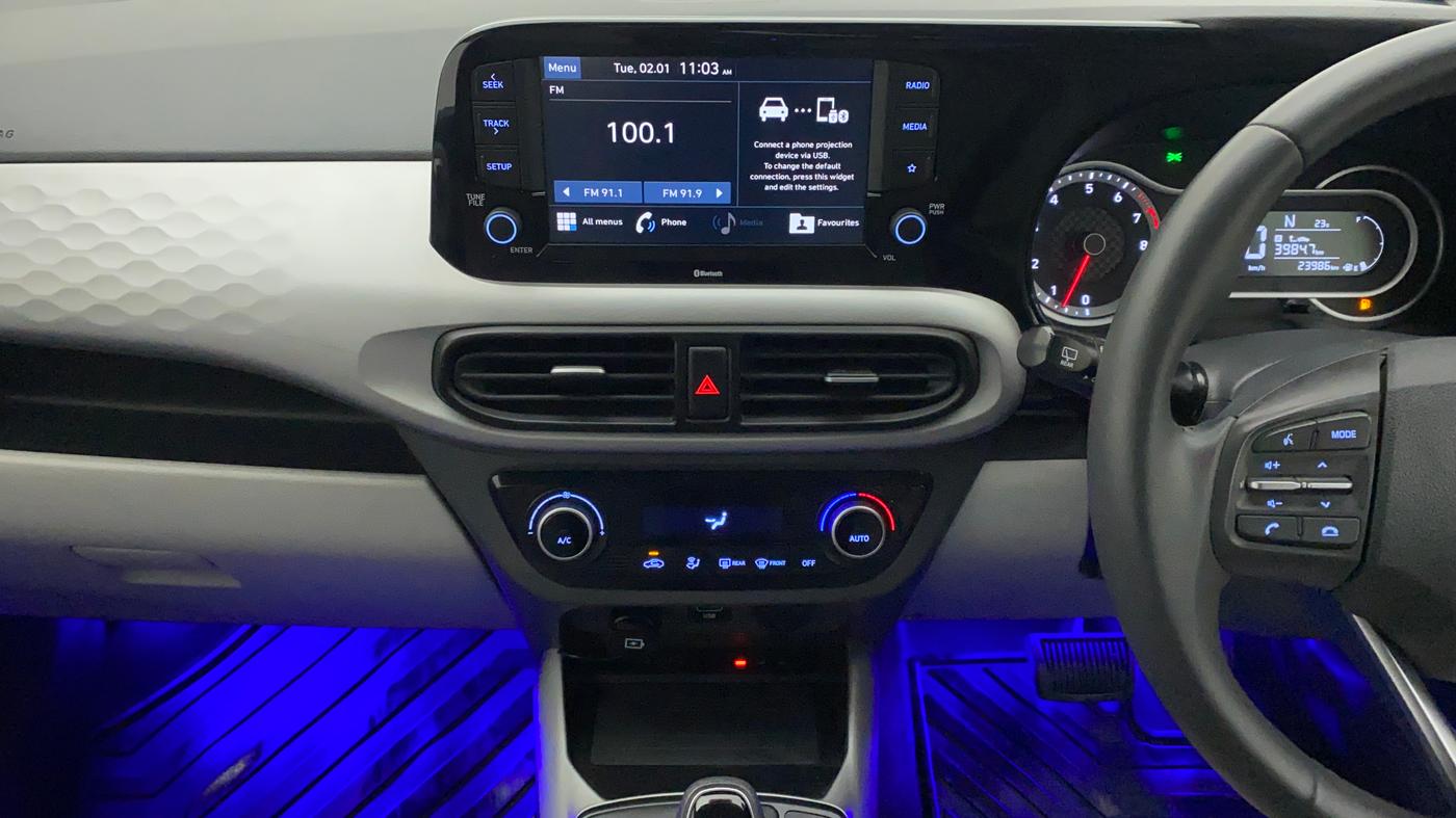 2021 Hyundai GRAND I10 NIOS ASTA AMT 1.2 KAPPA VTVT, Petrol, Automatic, 23,986 km, Air Conditioner
