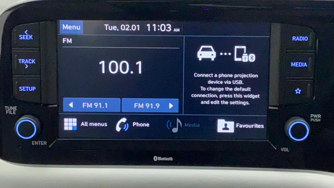 2021 Hyundai GRAND I10 NIOS ASTA AMT 1.2 KAPPA VTVT, Petrol, Automatic, 23,986 km, Infotainment System