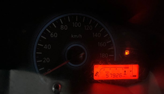 2017 Datsun Redi Go T (O), Petrol, Manual, 57,918 km, Odometer Image