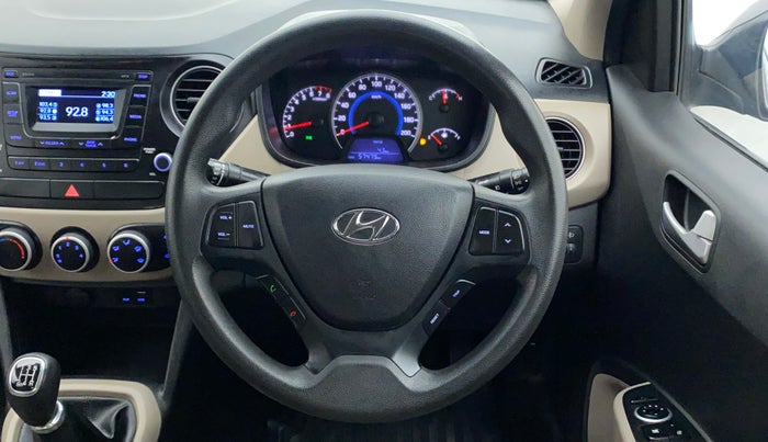 2016 Hyundai Grand i10 SPORTZ 1.2 KAPPA VTVT, Petrol, Manual, 57,479 km, Steering Wheel Close Up