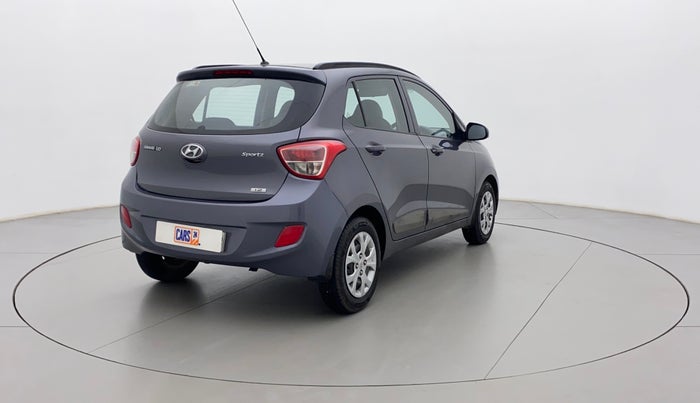 2016 Hyundai Grand i10 SPORTZ 1.2 KAPPA VTVT, Petrol, Manual, 57,479 km, Right Back Diagonal