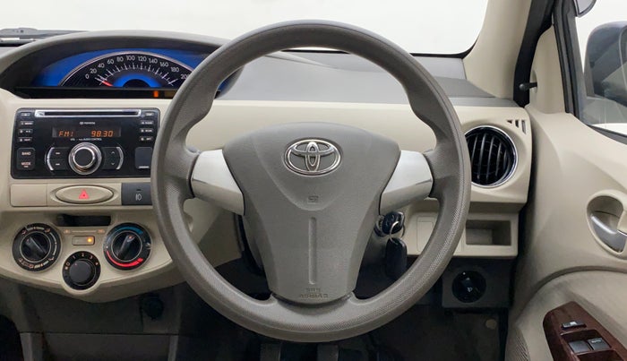 2013 Toyota Etios G, Petrol, Manual, 24,575 km, Steering Wheel Close Up