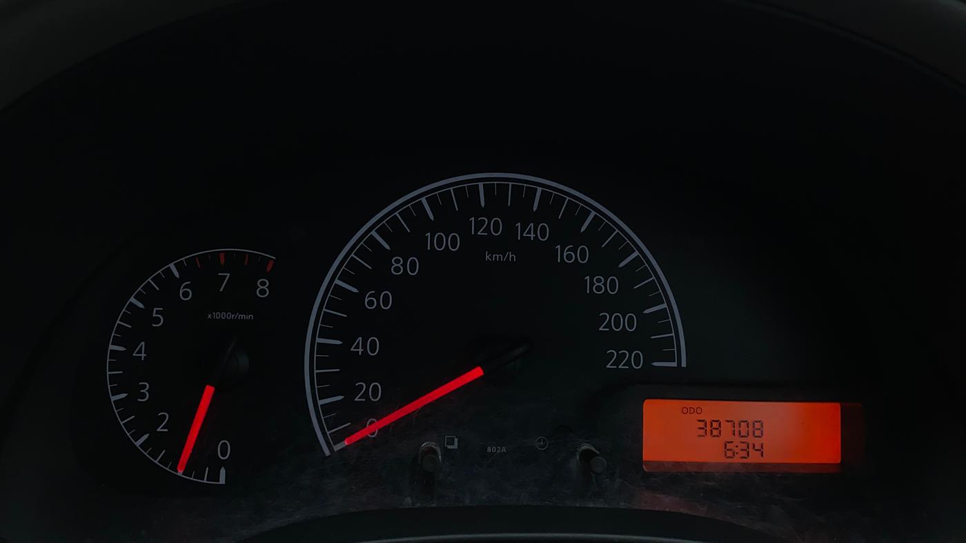 2013 Nissan Sunny XL, Petrol, Manual, 38,704 km, Odometer Image