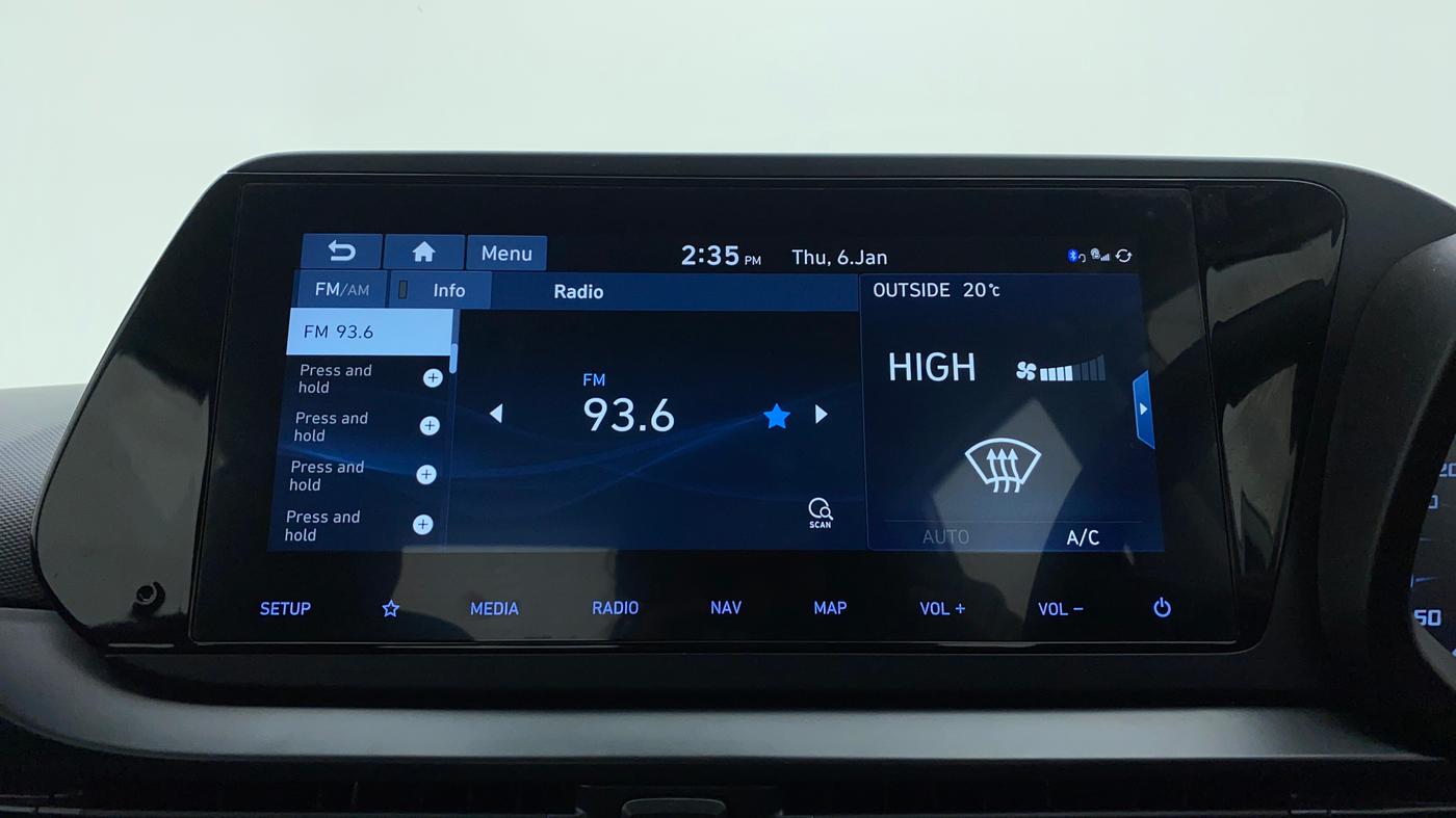 2020 Hyundai NEW I20 ASTA 1.0 GDI TURBO DCT, Petrol, Automatic, 6,779 km, Infotainment System