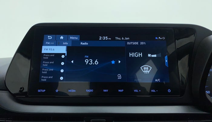 2020 Hyundai NEW I20 ASTA 1.0 GDI TURBO DCT, Petrol, Automatic, 6,779 km, Infotainment System