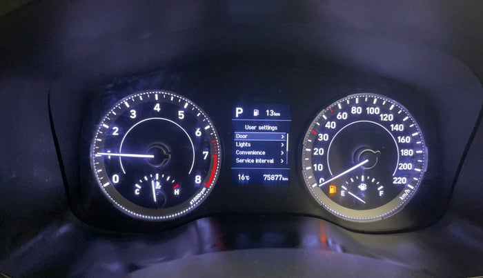 2019 Hyundai VENUE SX PLUS 1.0 TURBO DCT, Petrol, Automatic, 75,829 km, Odometer Image