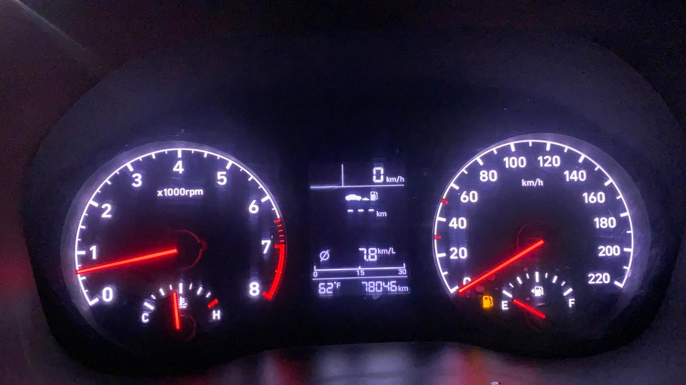 2018 Hyundai Verna 1.6 VTVT SX, Petrol, Manual, 78,109 km, Odometer Image