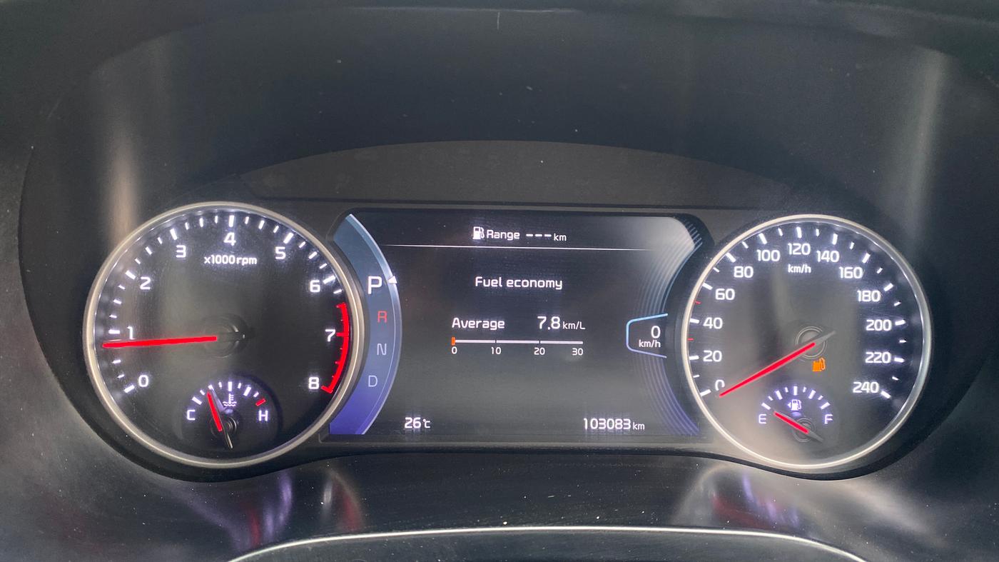 2020 KIA SELTOS GTX PLUS DCT 1.4 PETROL, Petrol, Automatic, 1,02,992 km, Odometer Image