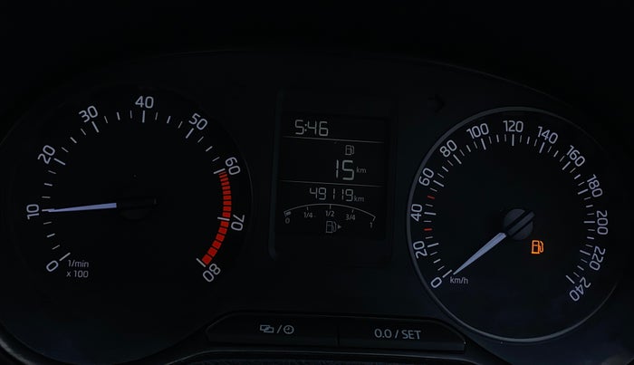 2021 Skoda Rapid 1.0 AMBITION TSI MT, Petrol, Manual, 49,111 km, Odometer Image