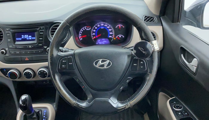2015 Hyundai Grand i10 ASTA AT 1.2 KAPPA VTVT, Petrol, Automatic, 79,805 km, Steering Wheel Close Up