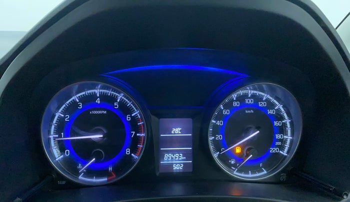 2017 Maruti Baleno DELTA PETROL 1.2, Petrol, Manual, 89,482 km, Odometer Image