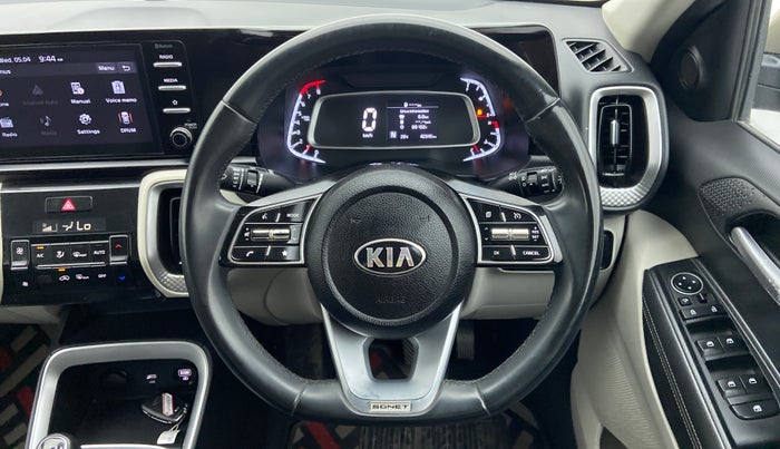 2020 KIA SONET HTX 1.0 IMT, Petrol, Manual, 42,345 km, Steering Wheel Close Up