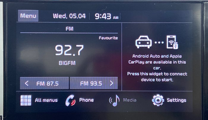 2020 KIA SONET HTX 1.0 IMT, Petrol, Manual, 42,345 km, Touchscreen Infotainment System