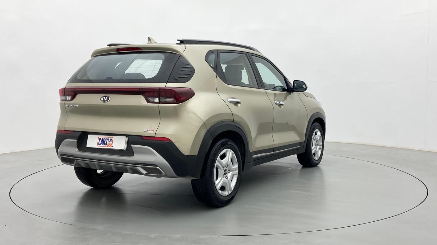 2020 KIA SONET HTX 1.0 IMT, Petrol, Manual, 42,345 km, Right Back Diagonal