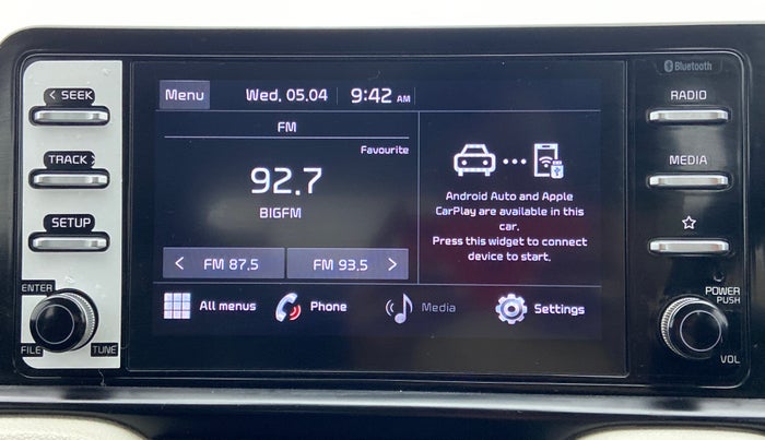 2020 KIA SONET HTX 1.0 IMT, Petrol, Manual, 42,345 km, Infotainment System
