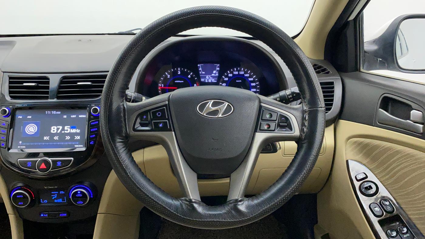 2016 Hyundai Verna 1.6 CRDI SX, Diesel, Manual, 61,976 km, Steering Wheel Close Up