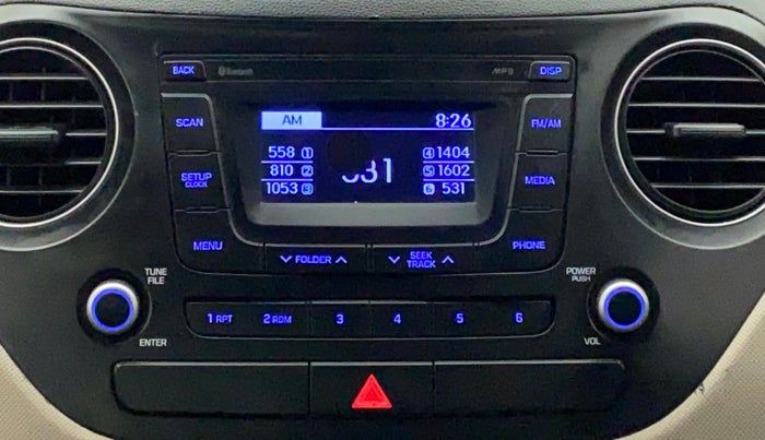 2017 Hyundai Xcent S 1.2, Petrol, Manual, 55,347 km, Infotainment System