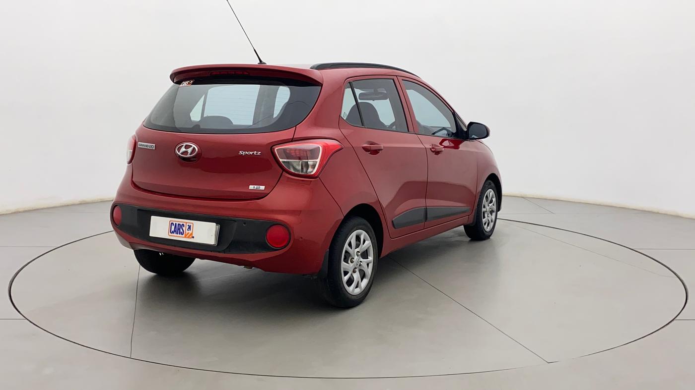 2019 Hyundai Grand i10 SPORTZ 1.2 KAPPA VTVT, Petrol, Manual, 39,040 km, Right Back Diagonal