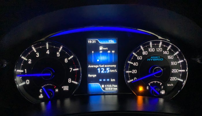 2018 Maruti Ciaz ALPHA 1.5 SHVS PETROL, Petrol, Manual, 53,521 km, Odometer Image