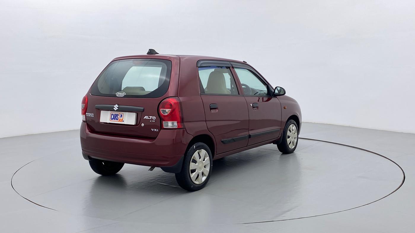 2011 Maruti Alto K10 VXI P, Petrol, Manual, 37,833 km, Right Back Diagonal